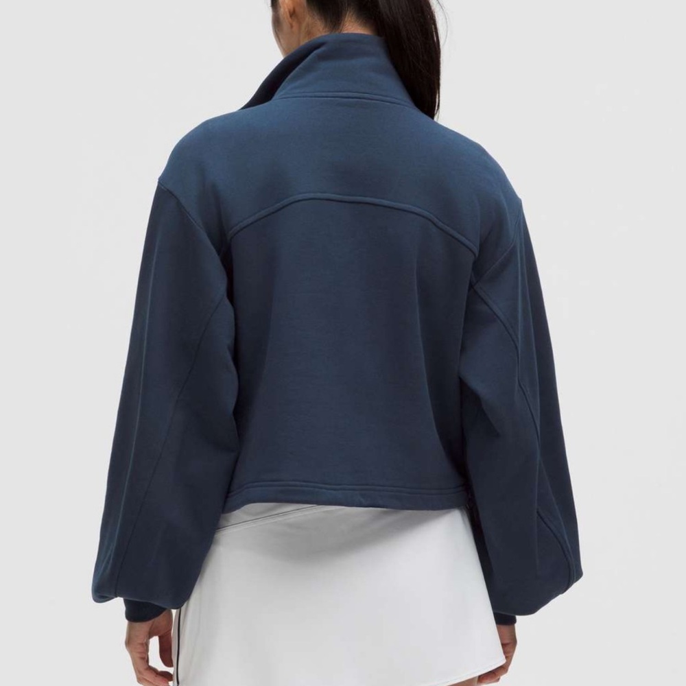 Lululemon Cotton Terry Tennis Half Zip - Picture 2 of 7